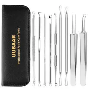 9Pcs Blackhead Remover Tools, Pimple Popper Tool Kit, Pimple Extractor 9Pcs Blackhead Remover Tools, Pimple Popper Tool Kit, Pimple Extractor