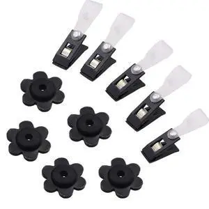10 Pack Garden Flag Rubber Stoppers and Adjustable Anti-Wind Clips for Flag Poles 10 Pack Garden Flag Rubber Stoppers and Adjustable Anti-Wind Clips for Flag Poles