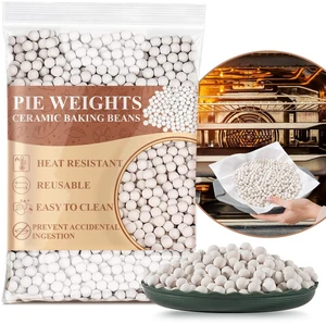 Sukh 0.94LB Ceramic Pie Weights Reusable Baking Beans for Blind Baking Sukh 0.94LB Ceramic Pie Weights Reusable Baking Beans for Blind Baking