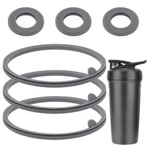 6pcs Lid Gasket Replacement for Blender Bottle Strada Flip Shaker, 2 Sizes Silicone Seal Ring for 24oz 28oz (Gray) 6pcs Lid Gasket Replacement for Blender Bottle Strada Flip Shaker, 2 Sizes Silicone Seal Ring for 24oz 28oz (Gray)