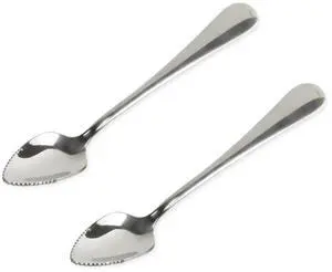 Chef Craft Select Serrated Grapefruit Spoon 2-Piece Set, 6.5 Inches, Stainless Steel, Dishwasher Safe Chef Craft Select Serrated Grapefruit Spoon 2-Piece Set, 6.5 Inches, Stainless Steel, Dishwasher Safe