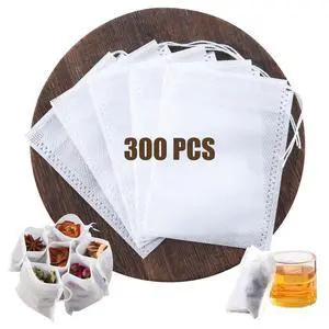 300 PCS Empty Disposable Tea Bags for Loose Leaf Tea 300 PCS Empty Disposable Tea Bags for Loose Leaf Tea