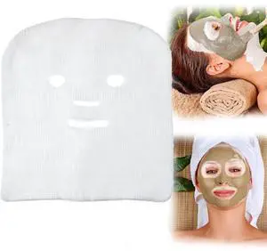 100Pcs Precut Gauze Facial Mask Sheets for Home Salon DIY Skin Care 100Pcs Precut Gauze Facial Mask Sheets for Home Salon DIY Skin Care