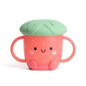 Itzy Ritzy Toddler Snack Cup with Soft Silicone Lid, Spill-Proof, Strawberry Itzy Ritzy Toddler Snack Cup with Soft Silicone Lid, Spill-Proof, Strawberry