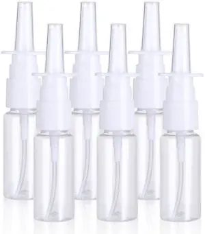 Simarro 6Pcs 20ml Clear Empty Nasal Spray Bottles Simarro 6Pcs 20ml Clear Empty Nasal Spray Bottles