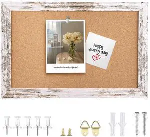 Cork Board 11.8x8.6 Inches Mini Decorative Hanging Framed Pin Board Vision Board with Wooden Frame for Wall School Home Office (2230,WH,1p) Cork Board 11.8x8.6 Inches Mini Decorative Hanging Framed Pin Board Vision Board with Wooden Frame for Wall School Home Office (2230,WH,1p)