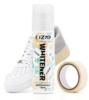 COZGO White Shoe Polish for Sneaker, Scuff Cover Shoe Whitener for Leather, Canvas, Mesh, Tennis, PU, Fabric, Foam and Rubber COZGO White Shoe Polish for Sneaker, Scuff Cover Shoe Whitener for Leather, Canvas, Mesh, Tennis, PU, Fabric, Foam and Rubber