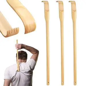 3Pcs Bamboo Back Scratcher 17 Inch Long Handle for Adults 3Pcs Bamboo Back Scratcher 17 Inch Long Handle for Adults