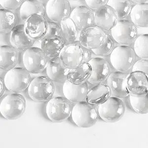 5lb Clear Glass Beads and Clear Flat Glass Marbles for Vase Filler, Flower and Candle Crafts, Centerpieces, Wedding Decoration 5lb Clear Glass Beads and Clear Flat Glass Marbles for Vase Filler, Flower and Candle Crafts, Centerpieces, Wedding Decoration