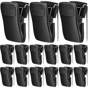 Chiisong Cubicle Clips for Fabric Walls, 15 Pcs, Black Chiisong Cubicle Clips for Fabric Walls, 15 Pcs, Black