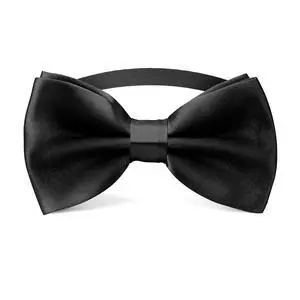 Men's Black Clip-On Bow Tie for Tuxedo Men's Black Clip-On Bow Tie for Tuxedo