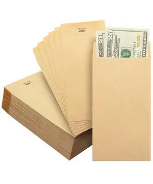 Mr. Pen Self-Adhesive Kraft Paper Money Envelopes, 6.5" x 3.5", 100 Pack for Budgeting, Saving, and Organizing Mr. Pen Self-Adhesive Kraft Paper Money Envelopes, 6.5" x 3.5", 100 Pack for Budgeting, Saving, and Organizing