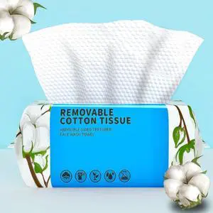 Disposable Face Towels 100 Count, Soft Cotton for Cleansing, Makeup Remover and Skincare Disposable Face Towels 100 Count, Soft Cotton for Cleansing, Makeup Remover and Skincare