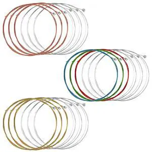 3 Sets Acoustic Classical Guitar Strings 6-String Bronze with Small Ball Ends 3 Sets Acoustic Classical Guitar Strings 6-String Bronze with Small Ball Ends