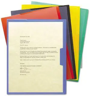 Smead Organized Up Poly Opaque Project Jacket, Letter Size, Assorted Colors, 5 per Pack (85740) Smead Organized Up Poly Opaque Project Jacket, Letter Size, Assorted Colors, 5 per Pack (85740)