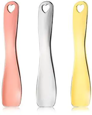 WLLHYF 3 PCS Metal Cosmetic Spoon Skincare Spatula Stick Applicator WLLHYF 3 PCS Metal Cosmetic Spoon Skincare Spatula Stick Applicator
