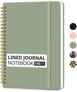 Taja Spiral Notebook College Ruled 5.7"x7.9" Lined Journal Taja Spiral Notebook College Ruled 5.7"x7.9" Lined Journal