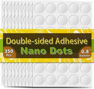 Piteno 350Pcs Double Sided Adhesive Dots, 0.8" (20mm) Clear Removable Sticky Mounting Putty, Waterproof No Trace for Poster Picture Festival Decoration Museum Piteno 350Pcs Double Sided Adhesive Dots, 0.8" (20mm) Clear Removable Sticky Mounting Putty, Waterproof No Trace for Poster Picture Festival Decoration Museum