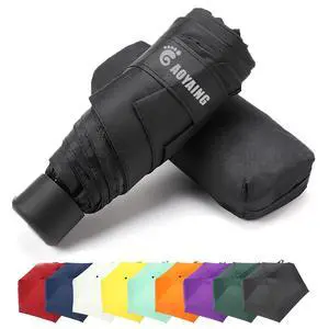 GAOYAING Compact Travel Umbrella with Case, 34 Inches, Lightweight, Sun and Rain Protection, Pocket Size GAOYAING Compact Travel Umbrella with Case, 34 Inches, Lightweight, Sun and Rain Protection, Pocket Size