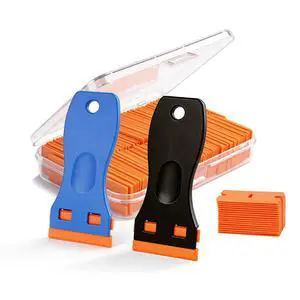 Razor Blade Scraper Tool with Blades for Window Glass Razor Blade Scraper Tool with Blades for Window Glass