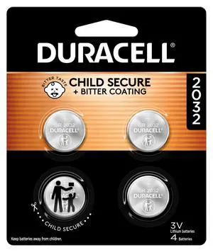 Duracell CR2032 3V Lithium Battery, 4 Count, for AirTag & Key Fob Duracell CR2032 3V Lithium Battery, 4 Count, for AirTag & Key Fob