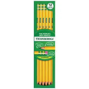 Ticonderoga Wood-Cased Pencils, Pre-Sharpened Ticonderoga Wood-Cased Pencils, Pre-Sharpened