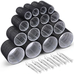 Selizo Hair Roller 28-Piece Set - 16 Self-Grip Rollers in 4 Sizes + 12 Hair Clips for Long, Medium, Short Hair Selizo Hair Roller 28-Piece Set - 16 Self-Grip Rollers in 4 Sizes + 12 Hair Clips for Long, Medium, Short Hair