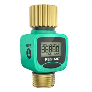 RESTMO Heavy Duty Water Flow Meter with Brass Inlet & Outlet RESTMO Heavy Duty Water Flow Meter with Brass Inlet & Outlet
