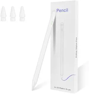 Stylus Pen for Apple Pencil Pro (2018-2025) - 2X Fast Charge, for iPad 13"/12.9"/11"/M4, iPad 11/10/9/8/7/6th Gen, Air 7/6/5/4/3/M3/M2, Mini 7/6/5th, White Stylus Pen for Apple Pencil Pro (2018-2025) - 2X Fast Charge, for iPad 13"/12.9"/11"/M4, iPad 11/10/9/8/7/6th Gen, Air 7/6/5/4/3/M3/M2, Mini 7/6/5th, White