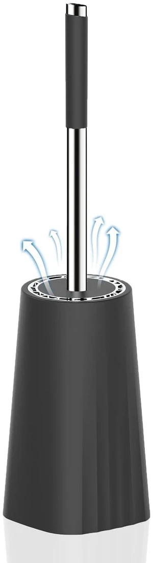SetSail Toilet Brush, Compact Size Toilet Bowl Brush and Holder with Stainless Steel Handle, Durable Scrubbing Bristles, Splash-Proof SetSail Toilet Brush, Compact Size Toilet Bowl Brush and Holder with Stainless Steel Handle, Durable Scrubbing Bristles, Splash-Proof