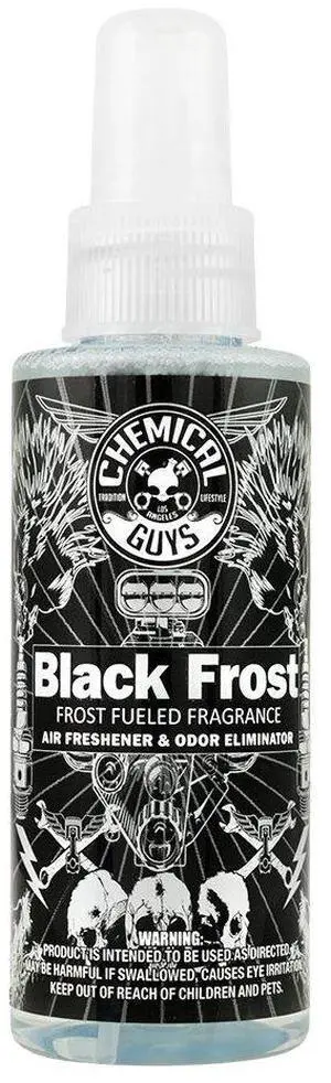 Chemical Guys AIR_224_04 Black Frost Air Freshener and Odor Eliminator 4fl oz Chemical Guys AIR_224_04 Black Frost Air Freshener and Odor Eliminator 4fl oz