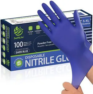 Swifltite Disposable Nitrile Gloves, Food Safe, Latex-Free, Powder-Free Swifltite Disposable Nitrile Gloves, Food Safe, Latex-Free, Powder-Free