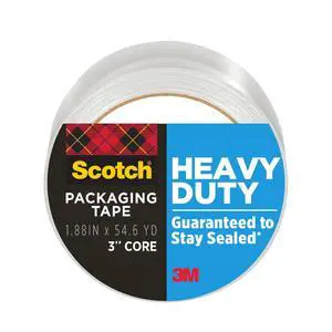 Scotch Heavy Duty Shipping Packing Tape, Clear, 1.88in. x 54.6yd. Scotch Heavy Duty Shipping Packing Tape, Clear, 1.88in. x 54.6yd.