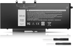 GJKNX 68Wh Battery for Dell Latitude 5490/5480/5580/5590/5280/5288/5488/5591/5491/5495, E5480/E5580/E5490/E5590, Precision 15 3520/3530, GD1JP DY9NT 5YHR4 451-BBZG, 7.6V GJKNX 68Wh Battery for Dell Latitude 5490/5480/5580/5590/5280/5288/5488/5591/5491/5495, E5480/E5580/E5490/E5590, Precision 15 3520/3530, GD1JP DY9NT 5YHR4 451-BBZG, 7.6V