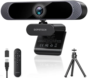 DEPSTECH 4K Ultra HD Webcam, Sony 1/2.55" Sensor, 3X Digital Zoom, Autofocus DEPSTECH 4K Ultra HD Webcam, Sony 1/2.55" Sensor, 3X Digital Zoom, Autofocus