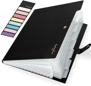 Sooez 8 Pocket Accordion File Organizer, Expanding File Folder with Labels Sooez 8 Pocket Accordion File Organizer, Expanding File Folder with Labels