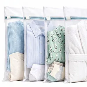 4 Pack Medium Mesh Laundry Bags (12"x16") with Auto-Lock Zipper for Delicates, Lingerie, Blouses, Hosiery, and Daily Clothes 4 Pack Medium Mesh Laundry Bags (12"x16") with Auto-Lock Zipper for Delicates, Lingerie, Blouses, Hosiery, and Daily Clothes