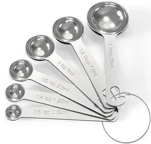 TILUCK Stainless Steel Measuring Cups and Spoons Set with Coffee Scoop Spoon TILUCK Stainless Steel Measuring Cups and Spoons Set with Coffee Scoop Spoon