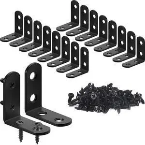 FATLODA 18PCS Stainless Steel L Bracket Corner Brace FATLODA 18PCS Stainless Steel L Bracket Corner Brace