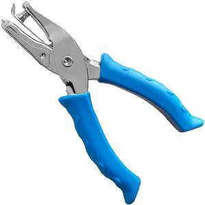 Single Hole Punch 1/4" Paper Hole Puncher with Blue Soft Grip Handle for Crafts, Home, Office, Classroom Single Hole Punch 1/4" Paper Hole Puncher with Blue Soft Grip Handle for Crafts, Home, Office, Classroom