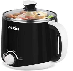 Dezin 1.6L Electric Hot Pot, Stainless Steel with Dual Power Dezin 1.6L Electric Hot Pot, Stainless Steel with Dual Power