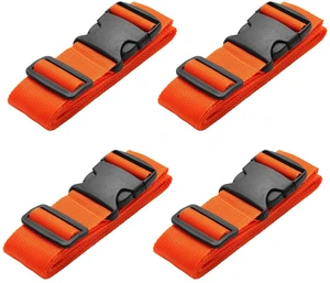 Luggage Straps, Pack of 4, Adjustable 40 to 78 Inches Luggage Straps, Pack of 4, Adjustable 40 to 78 Inches