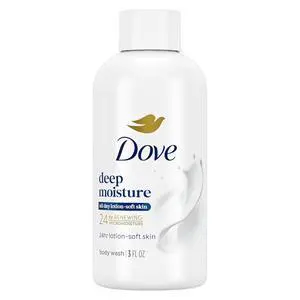 Dove Body Wash Deep Moisture 24hr Lotion-Soft Skin Moisturizing Skin Cleanser No Sulfates No Parabens 3 oz Dove Body Wash Deep Moisture 24hr Lotion-Soft Skin Moisturizing Skin Cleanser No Sulfates No Parabens 3 oz
