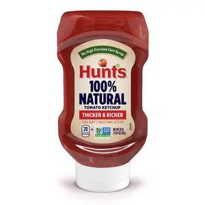 Hunt's 100% Natural Tomato Ketchup, No High Fructose Corn Syrup, 20oz Hunt's 100% Natural Tomato Ketchup, No High Fructose Corn Syrup, 20oz