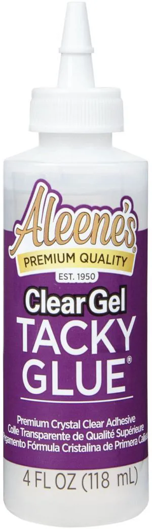 Aleene's Clear Gel Tacky Glue, Dries Clear, 4fl oz Aleene's Clear Gel Tacky Glue, Dries Clear, 4fl oz