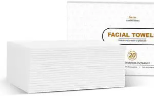 Disposable Biodegradable Face Towel, 9.8"9.8", 20 Count Disposable Biodegradable Face Towel, 9.8"9.8", 20 Count
