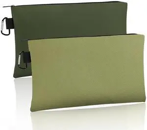 Rindion Premium Tool Zipper Pouch, 12.4x7.3 Inch, with Carabiner, Multipurpose Storage Organizer for Tools, Stationery, Small Items, 2-Pack Rindion Premium Tool Zipper Pouch, 12.4x7.3 Inch, with Carabiner, Multipurpose Storage Organizer for Tools, Stationery, Small Items, 2-Pack