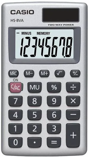 Casio HS-8VA Mini 6-Function Calculator Casio HS-8VA Mini 6-Function Calculator