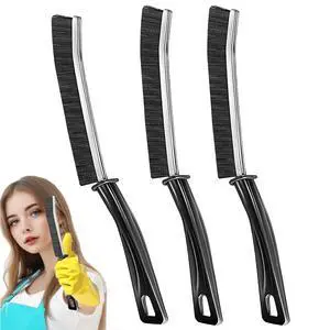 3Pcs Hard-Bristled Crevice Cleaning Brush, Multifunctional Thin Gap Scrub Brush for Bathroom, Kitchen, Window, Toilet, Grout, Faucets, Car 3Pcs Hard-Bristled Crevice Cleaning Brush, Multifunctional Thin Gap Scrub Brush for Bathroom, Kitchen, Window, Toilet, Grout, Faucets, Car