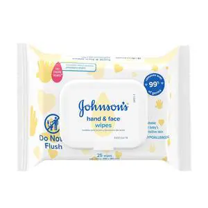 Johnson's Baby Disposable Hand & Face Cleansing Wipes, 25ct Johnson's Baby Disposable Hand & Face Cleansing Wipes, 25ct